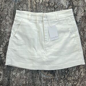 Vici White Mini Skort